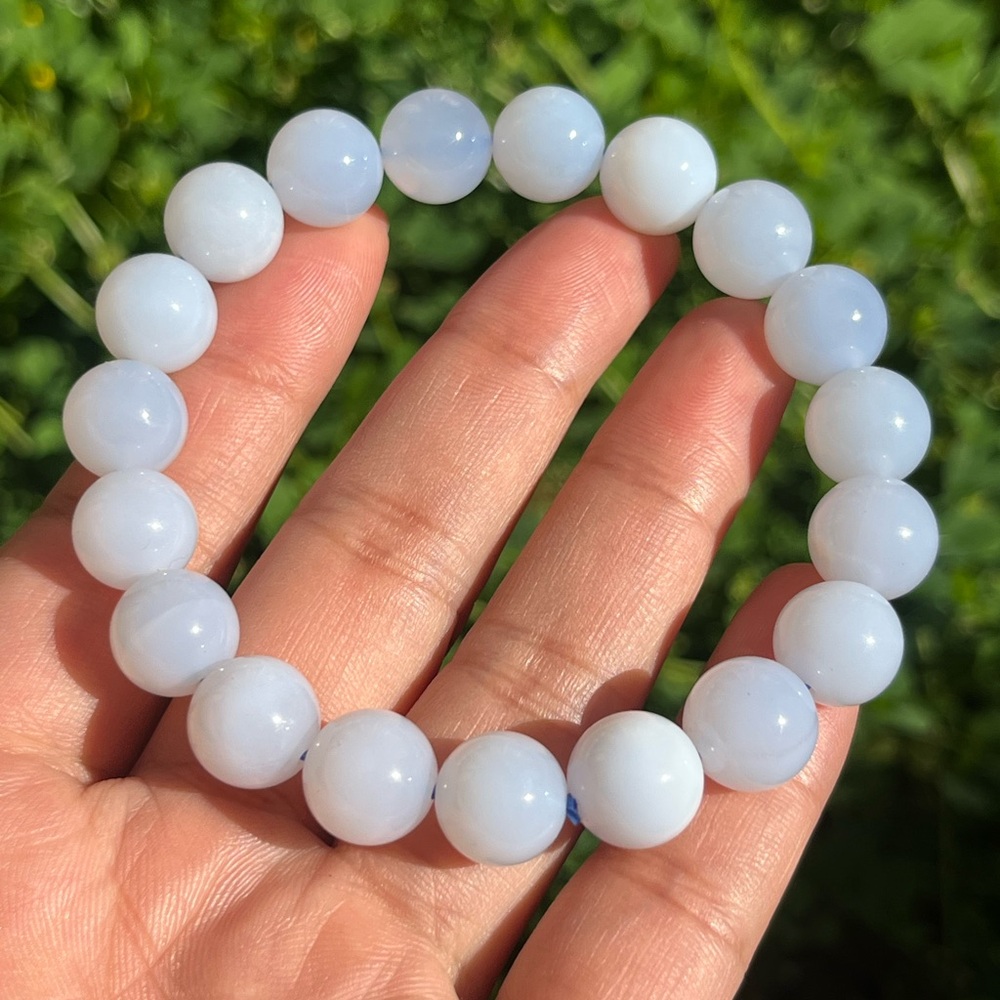 11mm‎ blue chalcedony